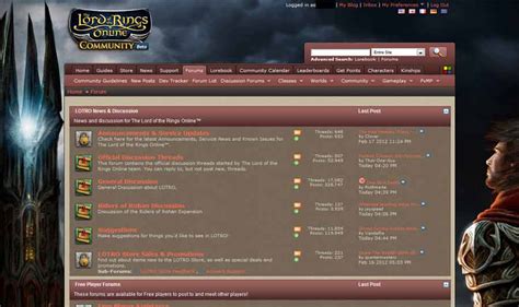 lotro website.